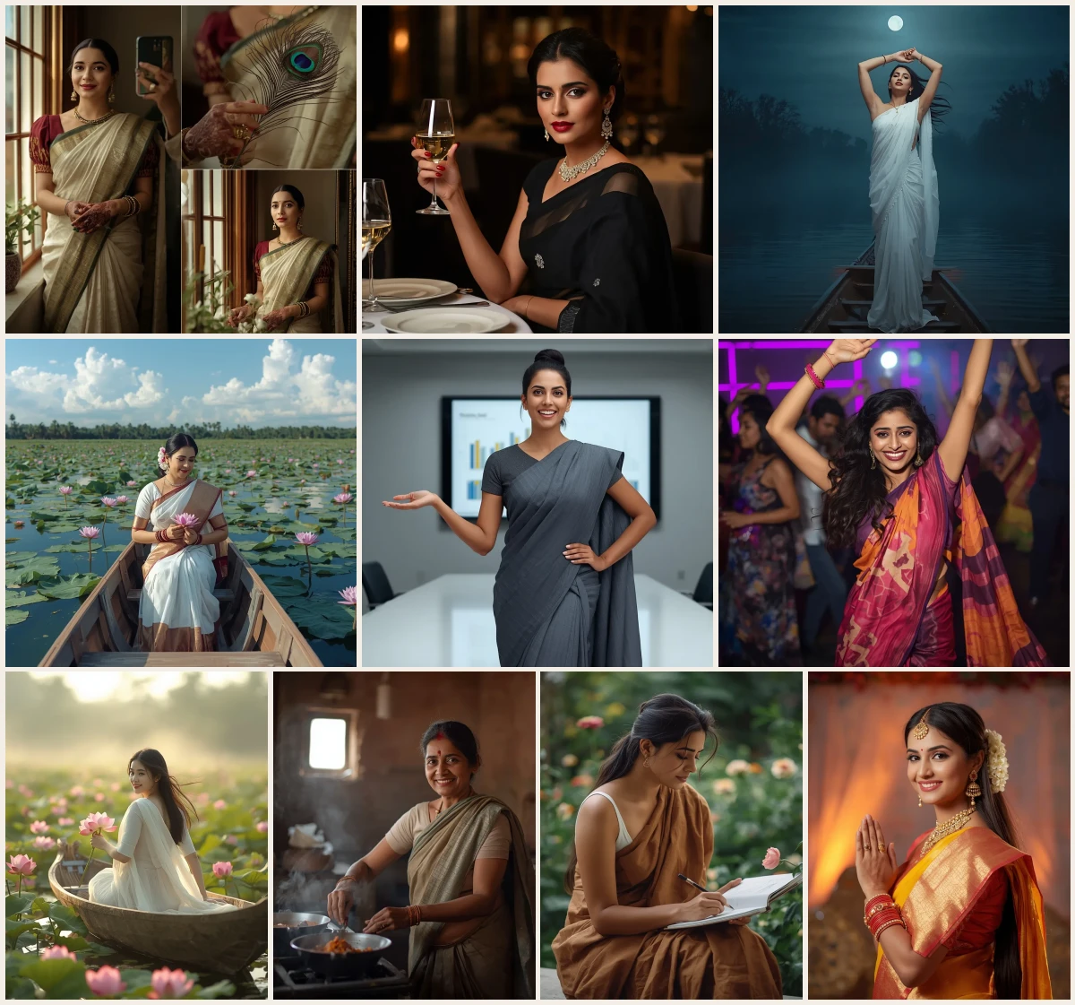 Best 10 Prompt for Saree Look for Girl Instagram AI Image Prompts for Engagement – AI prompt collection