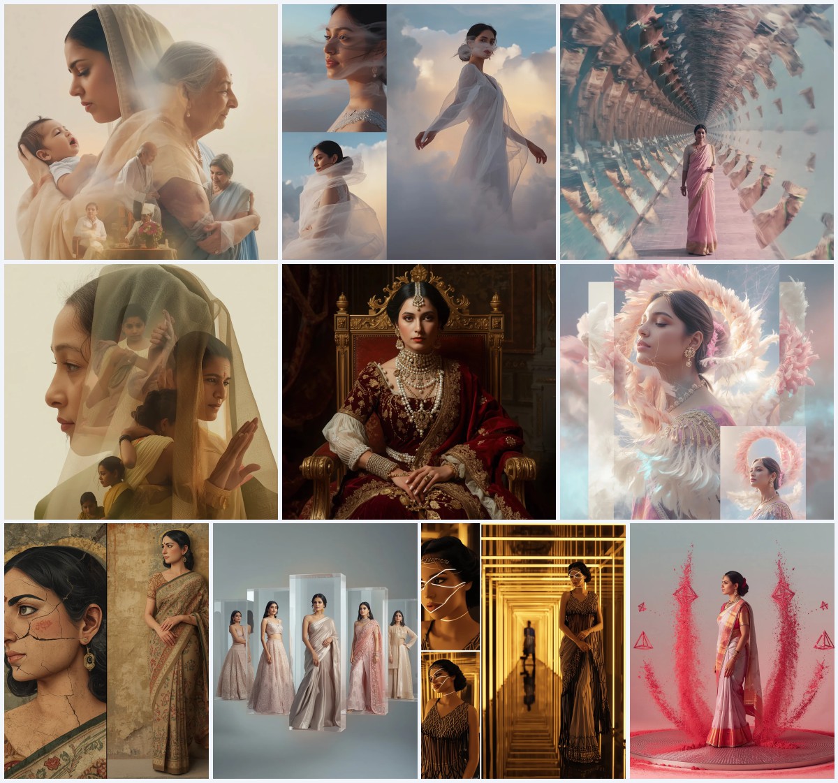Best 10 Saree with Bindi AI Prompts for Classic Indian Beauty