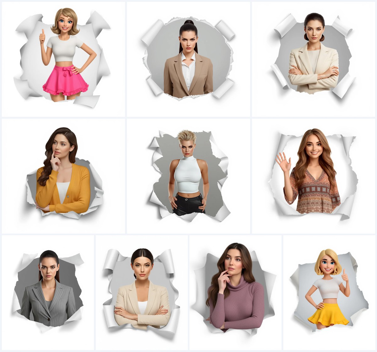New 10 AI Prompts for Stylish Modern Women with Premium Fashion Photography in Desert Landscapes