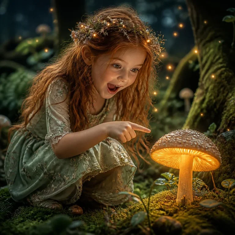 Playful Wonder: A Cute Girl’s Enchanted Forest Discovery | Cute Girl Around