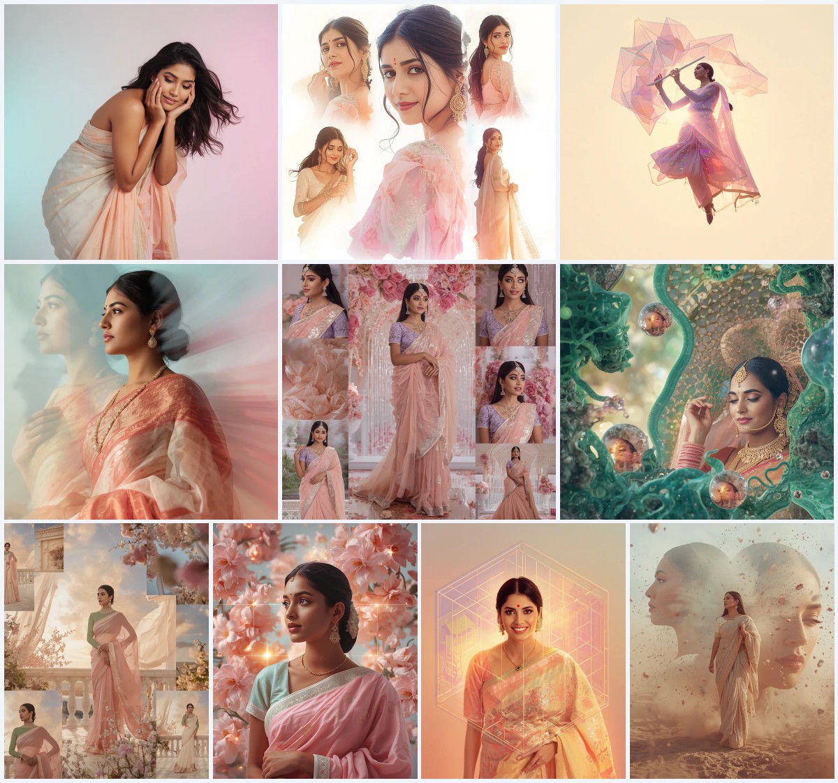 Top 10 Monsoon Saree AI Prompts for Rainy Day Romantic Photography
